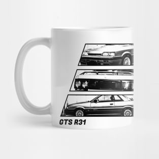 NISSAN SKYLINE GTS R31 Black 'N White Archive 2 Mug